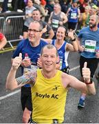 29 October 2023; David Greene from Roscommon during the 2023 Irish Life Dublin Marathon. Thousands of runners took to the Fitzwilliam Square start line, to participate in the 42nd running of the Dublin Marathon. Photo by Ramsey Cardy/Sportsfile