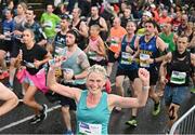 29 October 2023; Mairead Finucane from Dublin during the 2023 Irish Life Dublin Marathon. Thousands of runners took to the Fitzwilliam Square start line, to participate in the 42nd running of the Dublin Marathon. Photo by Ramsey Cardy/Sportsfile