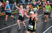 29 October 2023; Catherine Rohan from Limerick during the 2023 Irish Life Dublin Marathon. Thousands of runners took to the Fitzwilliam Square start line, to participate in the 42nd running of the Dublin Marathon. Photo by Ramsey Cardy/Sportsfile