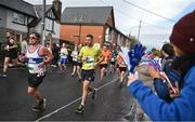 29 October 2023; David Reid from Carlow during the 2023 Irish Life Dublin Marathon. Thousands of runners took to the Fitzwilliam Square start line, to participate in the 42nd running of the Dublin Marathon. Photo by Ramsey Cardy/Sportsfile