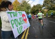 29 October 2023; Sinead Reilly from Westmeath during the 2023 Irish Life Dublin Marathon. Thousands of runners took to the Fitzwilliam Square start line, to participate in the 42nd running of the Dublin Marathon. Photo by Ramsey Cardy/Sportsfile