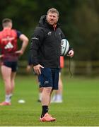 31 October 2023; Forwards coach Andi Kyriacou during Munster rugby squad training at the University of Limerick in Limerick. Photo by Brendan Moran/Sportsfile