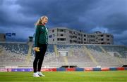 31 October 2023; Megan Connolly of Republic of Ireland before the UEFA Women's Nations League B match between Albania and Republic of Ireland at Loro Boriçi Stadium in Shkoder, Albania. Photo by Stephen McCarthy/Sportsfile