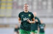 31 October 2023; Saoirse Noonan of Republic of Ireland before the UEFA Women's Nations League B match between Albania and Republic of Ireland at Loro Boriçi Stadium in Shkoder, Albania. Photo by Stephen McCarthy/Sportsfile