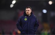 27 October 2023; Munster football association administrator Barry Cotter before the SSE Airtricity Men's Premier Division match between Cork City and Derry City at Turner's Cross in Cork. Photo by Eóin Noonan/Sportsfile