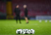 27 October 2023; A view of footballs before the SSE Airtricity Men's Premier Division match between Cork City and Derry City at Turner's Cross in Cork. Photo by Eóin Noonan/Sportsfile