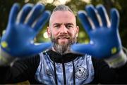 1 November 2023; Shamrock Rovers goalkeeper Alan Mannus poses for a portrait during a Shamrock Rovers media briefing at Roadstone Group Sports Club in Dublin. Photo by Sam Barnes/Sportsfile