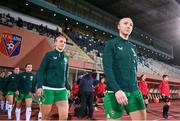 31 October 2023; Louise Quinn of Republic of Ireland before the UEFA Women's Nations League B match between Albania and Republic of Ireland at Loro Boriçi Stadium in Shkoder, Albania. Photo by Stephen McCarthy/Sportsfile