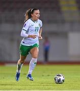 31 October 2023; Katie McCabe of Republic of Ireland during the UEFA Women's Nations League B match between Albania and Republic of Ireland at Loro Boriçi Stadium in Shkoder, Albania. Photo by Stephen McCarthy/Sportsfile