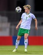 31 October 2023; Diane Caldwell of Republic of Ireland during the UEFA Women's Nations League B match between Albania and Republic of Ireland at Loro Boriçi Stadium in Shkoder, Albania. Photo by Stephen McCarthy/Sportsfile