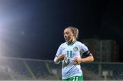 31 October 2023; Katie McCabe of Republic of Ireland during the UEFA Women's Nations League B match between Albania and Republic of Ireland at Loro Boriçi Stadium in Shkoder, Albania. Photo by Stephen McCarthy/Sportsfile