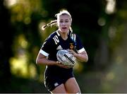 1 November 2023; Elle White of North Midlands during the BearingPoint Sarah Robinson Cup round two match between North East and North Midlands at Mullingar RFC in Mullingar, Westmeath. Photo by Piaras Ó Mídheach/Sportsfile