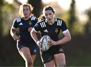 1 November 2023; Niamh Murphy of North Midlands during the BearingPoint Sarah Robinson Cup round two match between North East and North Midlands at Mullingar RFC in Mullingar, Westmeath. Photo by Piaras Ó Mídheach/Sportsfile