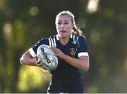 1 November 2023; Elle White of North Midlands during the BearingPoint Sarah Robinson Cup round two match between North East and North Midlands at Mullingar RFC in Mullingar, Westmeath. Photo by Piaras Ó Mídheach/Sportsfile