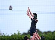1 November 2023; Ben Connell of Metro in action against Conor Walshe of Midlands during the BearingPoint Shane Horgan Cup round two match between Metro and Midlands at Mullingar RFC in Mullingar, Westmeath. Photo by Piaras Ó Mídheach/Sportsfile