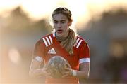 1 November 2023; Anna Dawson of North East during the BearingPoint Sarah Robinson Cup round two match between North East and North Midlands at Mullingar RFC in Mullingar, Westmeath. Photo by Piaras Ó Mídheach/Sportsfile