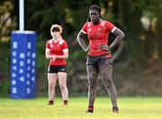 1 November 2023; Alma Atagamen of North East during the BearingPoint Sarah Robinson Cup round two match between North East and North Midlands at Mullingar RFC in Mullingar, Westmeath. Photo by Piaras Ó Mídheach/Sportsfile