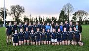 1 November 2023; The North Midlands squad after the BearingPoint Sarah Robinson Cup round two match between North East and North Midlands at Mullingar RFC in Mullingar, Westmeath. Photo by Piaras Ó Mídheach/Sportsfile