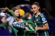 31 October 2023; Danielle Maxwell of Northern Ireland after the UEFA Women's Nations League B match between Northern Ireland and Hungary at Seaview in Belfast. Photo by Ramsey Cardy/Sportsfile