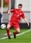 28 October 2023; Fintan McNamara of Shelbourne during the EA SPORTS MU17 LOI Mark Farren Cup match between Shamrock Rovers and Shelbourne at Tallaght Stadium in Dublin. Photo by Tyler Miller/Sportsfile