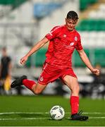 28 October 2023; Dan Ring of Shelbourne during the EA SPORTS MU17 LOI Mark Farren Cup match between Shamrock Rovers and Shelbourne at Tallaght Stadium in Dublin. Photo by Tyler Miller/Sportsfile