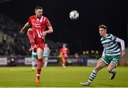 3 November 2023; Garry Buckley of Sligo Rovers in action against Johnny Kenny of Shamrock Rovers during the SSE Airtricity Men's Premier Division match between Shamrock Rovers and Sligo Rovers at Tallaght Stadium in Dublin. Photo by Seb Daly/Sportsfile