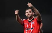 3 November 2023; Will Patching of Derry City after the SSE Airtricity Men's Premier Division match between Derry City and St Patrick's Athletic at The Ryan McBride Brandywell Stadium in Derry. Photo by Ramsey Cardy/Sportsfile