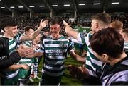 3 November 2023; Ronan Finn of Shamrock Rovers receives a guard of honour after his side's victory in the SSE Airtricity Men's Premier Division match between Shamrock Rovers and Sligo Rovers at Tallaght Stadium in Dublin. Photo by Seb Daly/Sportsfile