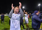 3 November 2023; Paddy Barrett of Shelbourne after his side's victory in the SSE Airtricity Men's Premier Division match between Drogheda United and Shelbourne at Weaver's Park in Drogheda, Louth. Photo by Piaras Ó Mídheach/Sportsfile