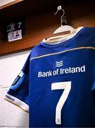 4 November 2023; The jersey of Leinster captain Scott Penny is seen in the dressing room before the United Rugby Championship match between Leinster and Edinburgh at the RDS Arena in Dublin. Photo by Harry Murphy/Sportsfile