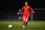 29 October 2023; Lucy O'Rourke of Shelbourne during the EA SPORTS U17 Women's Cup final match between Shelbourne and Athlone Town at Athlone Town Stadium in Westmeath. Photo by Eóin Noonan/Sportsfile