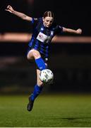 29 October 2023; Michaela Hand of Athlone during the EA SPORTS U17 Women's Cup final match between Shelbourne and Athlone Town at Athlone Town Stadium in Westmeath. Photo by Eóin Noonan/Sportsfile