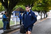 4 November 2023; James Culhane of Leinster arrives before the United Rugby Championship match between Leinster and Edinburgh at the RDS Arena in Dublin. Photo by Harry Murphy/Sportsfile