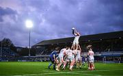 4 November 2023; Grant Gilchrist of Edinburgh takes possession in the lineout during the United Rugby Championship match between Leinster and Edinburgh at the RDS Arena in Dublin. Photo by Harry Murphy/Sportsfile