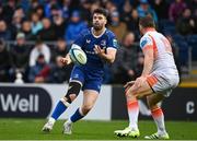 4 November 2023; Harry Byrne of Leinster in action against Mark Bennett of Edinburgh during the United Rugby Championship match between Leinster and Edinburgh at the RDS Arena in Dublin. Photo by Sam Barnes/Sportsfile