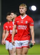 4 November 2023; Ross Dunphy of Éire Óg after his side's defeat in the AIB Leinster GAA Football Senior Club Championship quarter-final match between Éire Óg and Kilmacud Crokes at Netwatch Cullen Park in Carlow. Photo by Seb Daly/Sportsfile