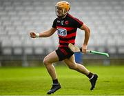 5 November 2023; Peter Hogan of Ballygunner celebrates after scoring his side's first goal during the AIB Munster GAA Hurling Senior Club Championship quarter-final match between Ballygunner and Sarsfields at Walsh Park in Waterford. Photo by Eóin Noonan/Sportsfile