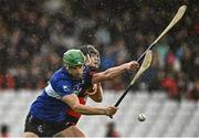 5 November 2023; Kevin Mahony of Ballygunner in action against Craig Leahy of Sarsfields during the AIB Munster GAA Hurling Senior Club Championship quarter-final match between Ballygunner and Sarsfields at Walsh Park in Waterford. Photo by Eóin Noonan/Sportsfile