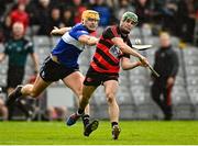 5 November 2023; Conor Shehan of Ballygunner in action against Luke Elliott of Sarsfields during the AIB Munster GAA Hurling Senior Club Championship quarter-final match between Ballygunner and Sarsfields at Walsh Park in Waterford. Photo by Eóin Noonan/Sportsfile