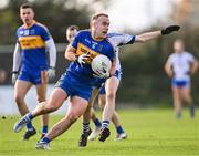5 November 2023; Ross Ryan of Summerhill in action against Eoghan Prizeman of Naas during the AIB Leinster GAA Football Senior Club Championship quarter-final match between Naas and Summerhill at Manguard Park in Kildare. Photo by Piaras Ó Mídheach/Sportsfile
