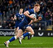 4 November 2023; Ciarán Frawley of Leinster during the United Rugby Championship match between Leinster and Edinburgh at the RDS Arena in Dublin. Photo by Sam Barnes/Sportsfile