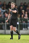 5 November 2023; Referee Alan Coyne during the AIB Leinster GAA Football Senior Club Championship quarter-final match between Naas and Summerhill at Manguard Park in Kildare. Photo by Piaras Ó Mídheach/Sportsfile