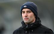 5 November 2023; Kilcoo manager Karl Lacey before the AIB Ulster GAA Football Senior Club Championship round 1 match between Derrygonnelly Harps of Fermanagh and Kilcoo of Down at Brewster Park in Enniskillen, Fermanagh. Photo by Ramsey Cardy/Sportsfile