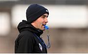 5 November 2023; Kilcoo manager Karl Lacey before the AIB Ulster GAA Football Senior Club Championship round 1 match between Derrygonnelly Harps of Fermanagh and Kilcoo of Down at Brewster Park in Enniskillen, Fermanagh. Photo by Ramsey Cardy/Sportsfile