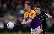 5 November 2023; Conall Jones of Derrygonnelly Harps during the AIB Ulster GAA Football Senior Club Championship round 1 match between Derrygonnelly Harps of Fermanagh and Kilcoo of Down at Brewster Park in Enniskillen, Fermanagh. Photo by Ramsey Cardy/Sportsfile