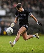 5 November 2023; Shealan Johnston of Kilcoo during the AIB Ulster GAA Football Senior Club Championship round 1 match between Derrygonnelly Harps of Fermanagh and Kilcoo of Down at Brewster Park in Enniskillen, Fermanagh. Photo by Ramsey Cardy/Sportsfile