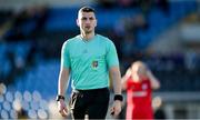 5 November 2023; Referee Eric Eaton during the EA SPORTS Women’s U19 Cup Final between Wexford Youths and Shelbourne at Athlone Town Stadium in Westmeath. Photo by Seb Daly/Sportsfile