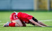 5 November 2023; Leah Donnelly of Shelbourne reacts during the EA SPORTS Women’s U19 Cup Final between Wexford Youths and Shelbourne at Athlone Town Stadium in Westmeath. Photo by Seb Daly/Sportsfile