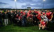 5 November 2023; The East Kerry team celebrate with the Bishop Moynihan cup after the Kerry County Senior Football Championship final match between Mid Kerry and East Kerry at Austin Stack Park in Tralee, Kerry. Photo by Brendan Moran/Sportsfile