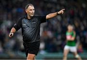 5 November 2023; Referee Paul Hayes during the Kerry County Senior Football Championship final match between Mid Kerry and East Kerry at Austin Stack Park in Tralee, Kerry. Photo by Brendan Moran/Sportsfile